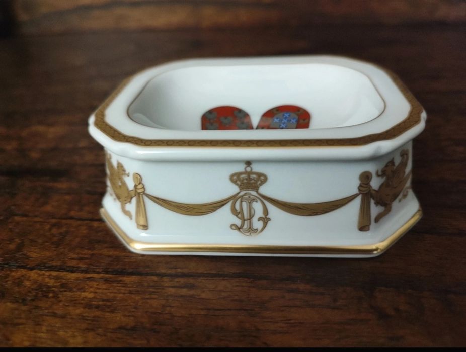 Saleiro Brasonado Vista Alegre – Casamento Duques de Bragança (1995) – Impecável