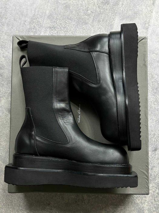 サカ　Rick Owens BIKER PLATFORM Rick Owens platform boots black черевики чоботи чорні ботинки 41