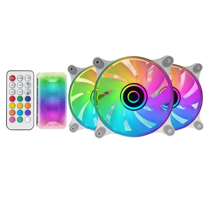 wentylator mars gaming 120 x 120 mm mf-3dkitw prędkość 1100 obr./min