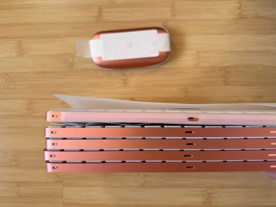 Apple Magic Keyboard with Touch ID A2449 Mouse A1657 Orange