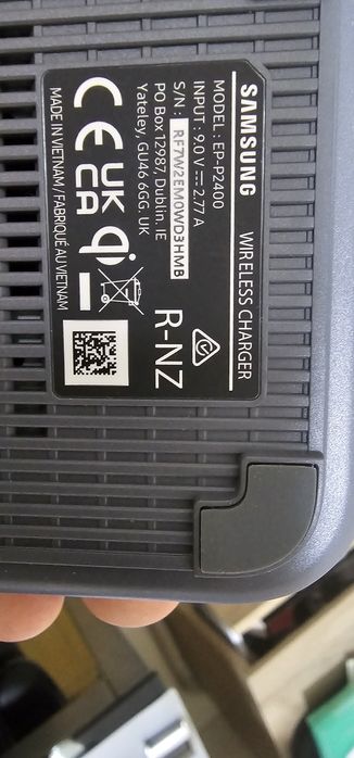 Carregador Samsung wireless novo com adaptador