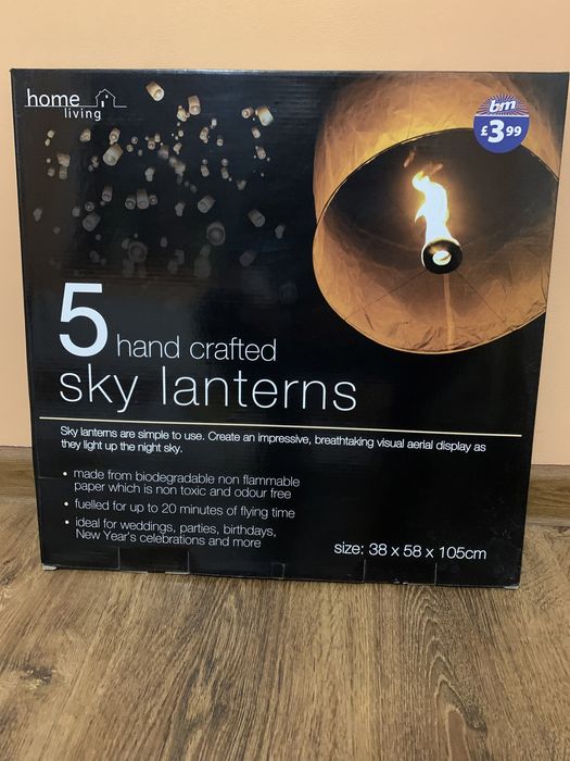 Sky lanterns papierowe lampiony do wypuszczania