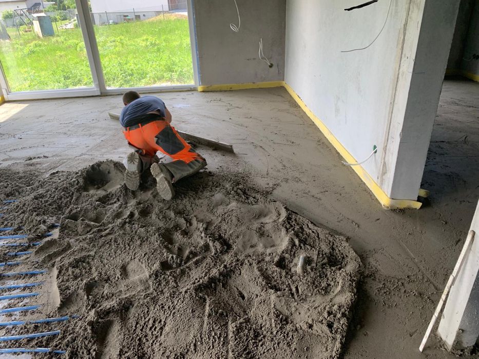 wylewki maszynowe, posadzki miksokret, styrobeton,śląsk