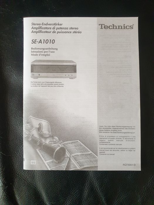 Technics SE-A1010 nowa instrukcja obsługi końcówki mocy