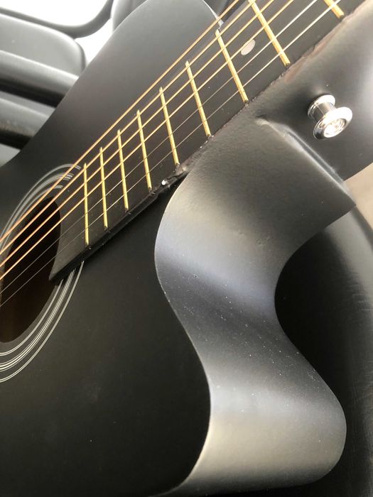 Violão Novo - 38 Polegadas com Capa, Com Pinos, Correia, Capotraste, Paletas, Jogo de cordas Reservas