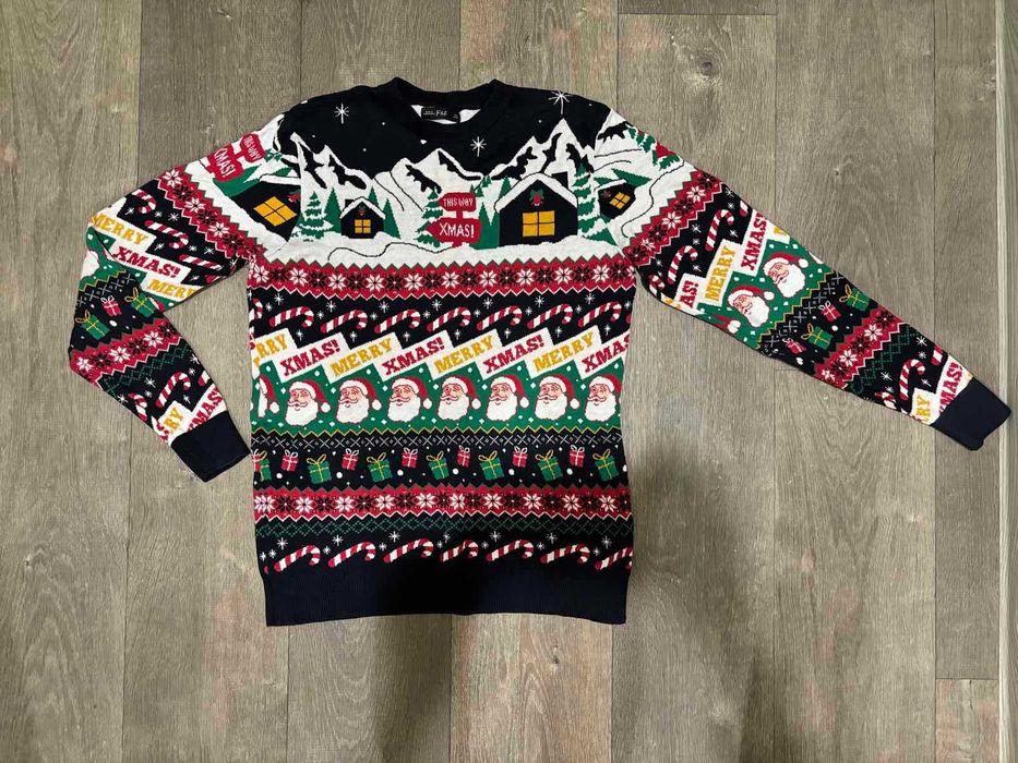 Светр новорічний новогодний свитер