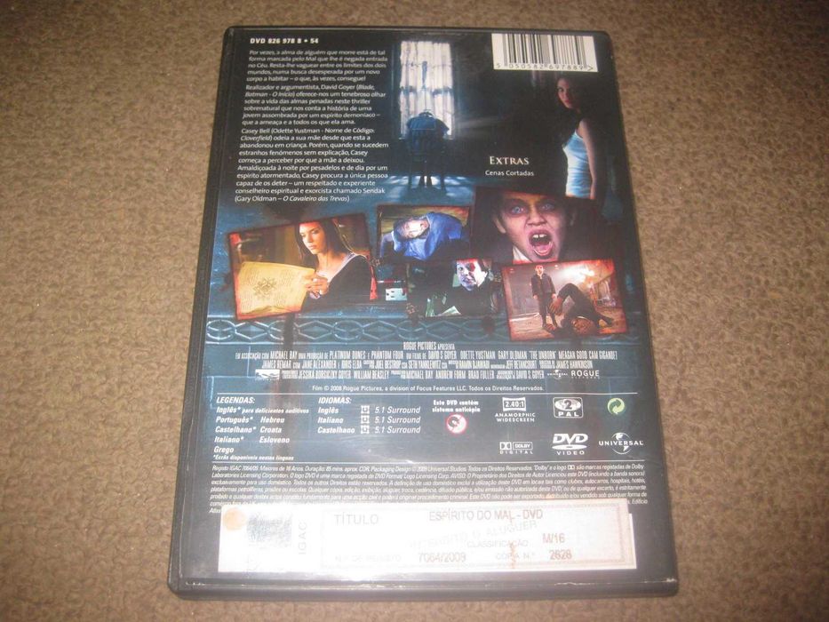 DVD "O Espírito do Mal" com Gary Oldman