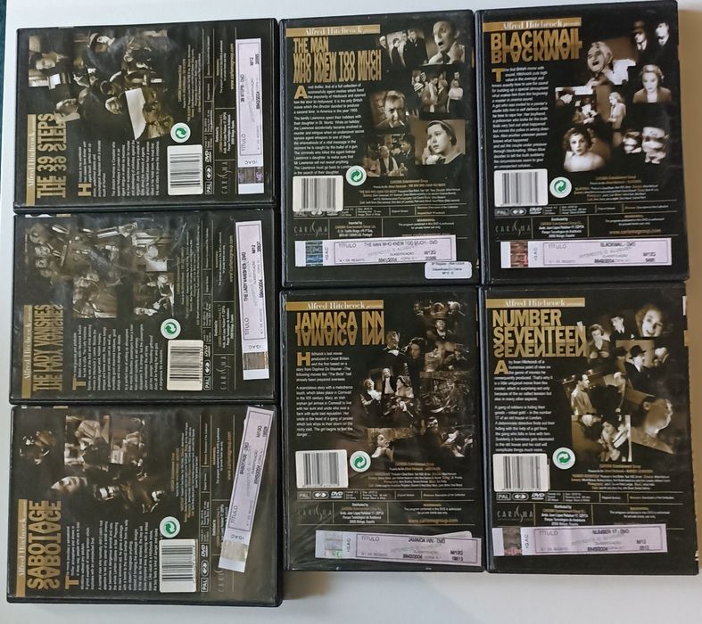 7 DVD'S Alfred Hitchcock presents...