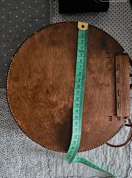 Drewniana torebka hand made Izi Art wear Cracow