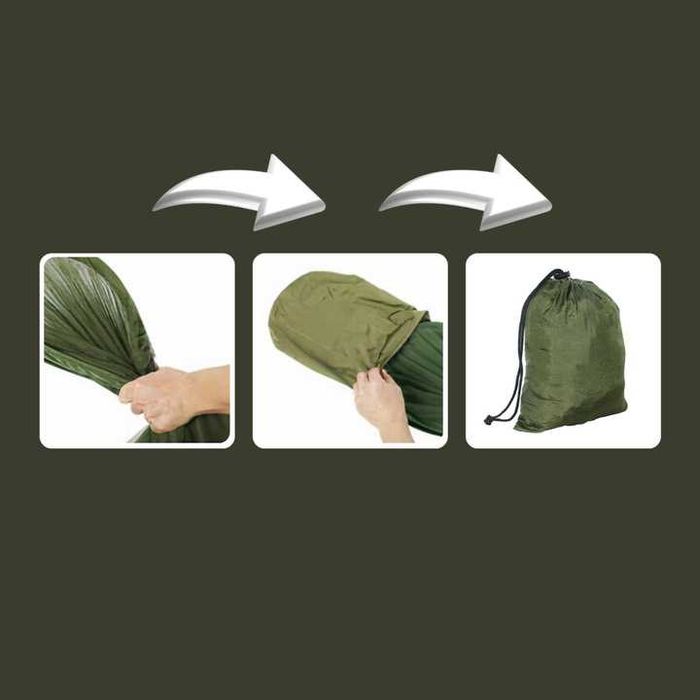 Nowy hamak ogrodowy dwuosobowy turystyczny z moskitierą 260x140