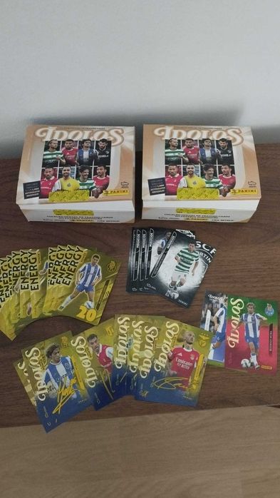 Cartas Panini Ídolos do Futebol Português 2025/2026 (Premium, Mágicos, ídolos Assinados)