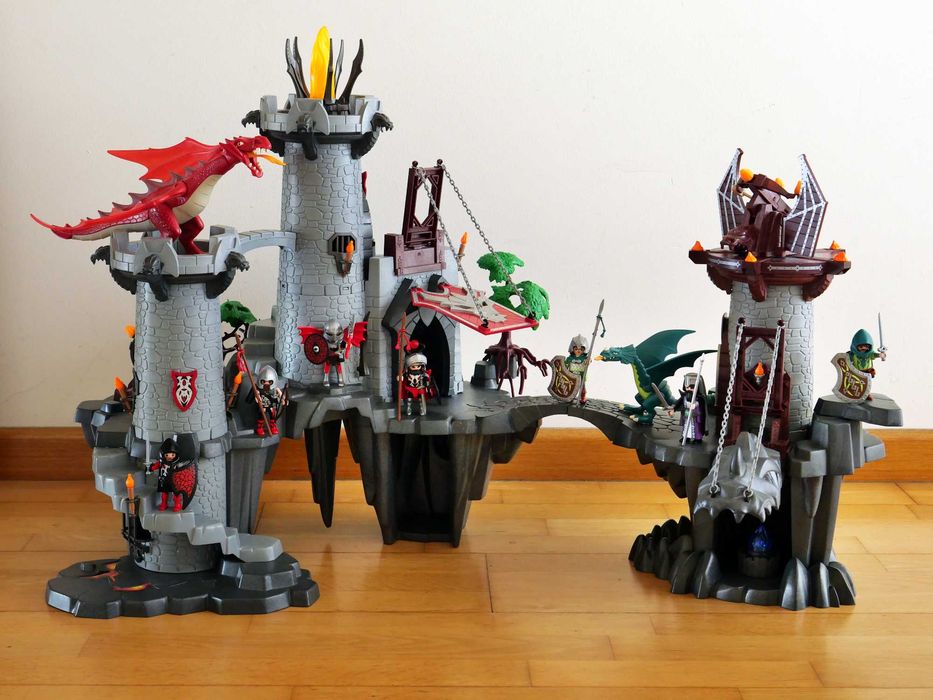 Grande Castelo do Dragão Playmobil + Masmorra do Dragão Playmobil
