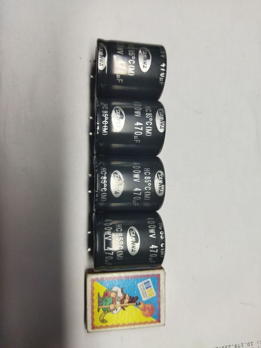 Конденсатори 400в 470мкф б/у