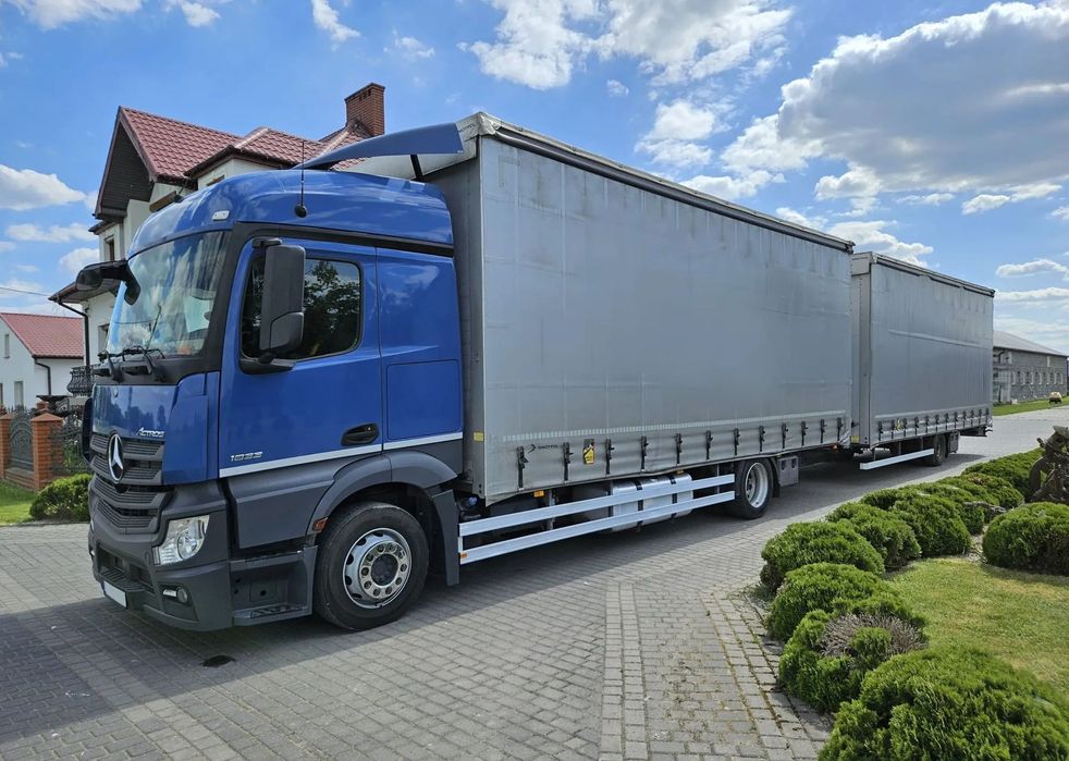 Mercedes-Benz ACTROS 1833 / ZESTAW TANDEM PRZESTRZENNY 120 M3 / 2018 R / GNIOTPOL / EURO 6