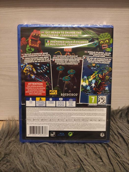 8-bit Invaders SONY PlayStation 4 PS4 PS5 NOWA bez folii dla dzieci PL