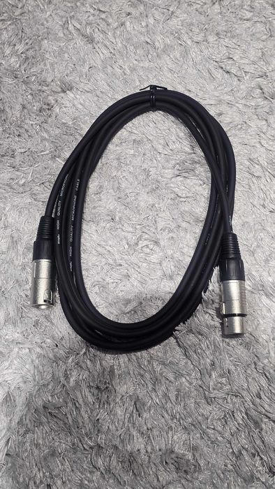 2x Cabo Stagg XLRF-XLRM SMC3 cabo para microfone, negro, 3m