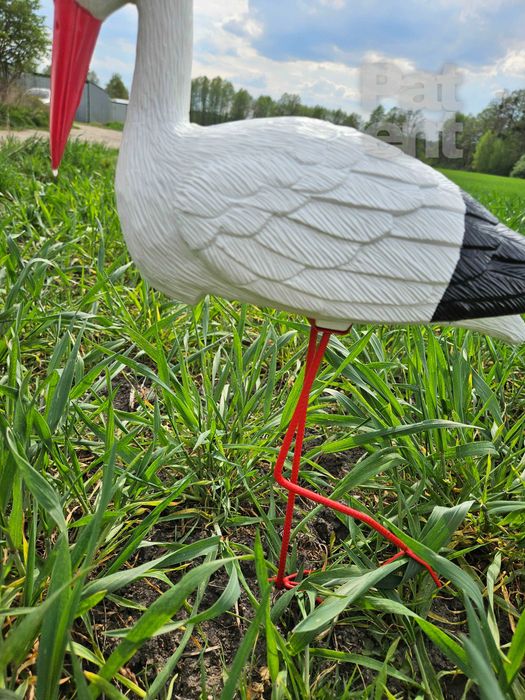 Figurki bocian bociek do ogrodu dekoracja działka ozdoba 2 szt.
