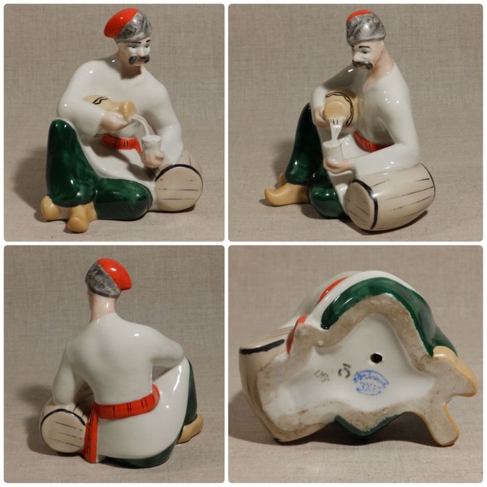 Статуэтки «КАЗАК козак и девушка» фарфор СССР 100% Оригинал! сост.ЛЮКС