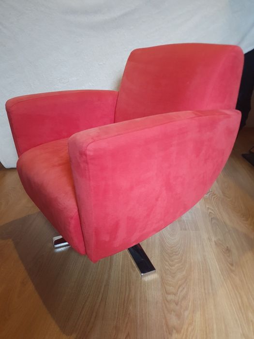 Fotel obrotowy alcantara