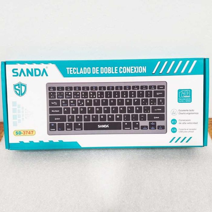 Teclado bluetooth sem fio Sanda SD-3747 Novos em caixa
