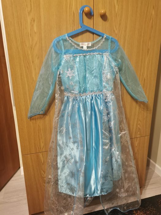 Sukienka Przebranie strój Elza Kraina Lodu r. 140