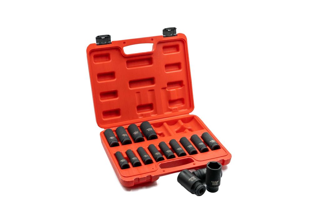 Zestaw 16 nasadek udarowych długich 1/2″