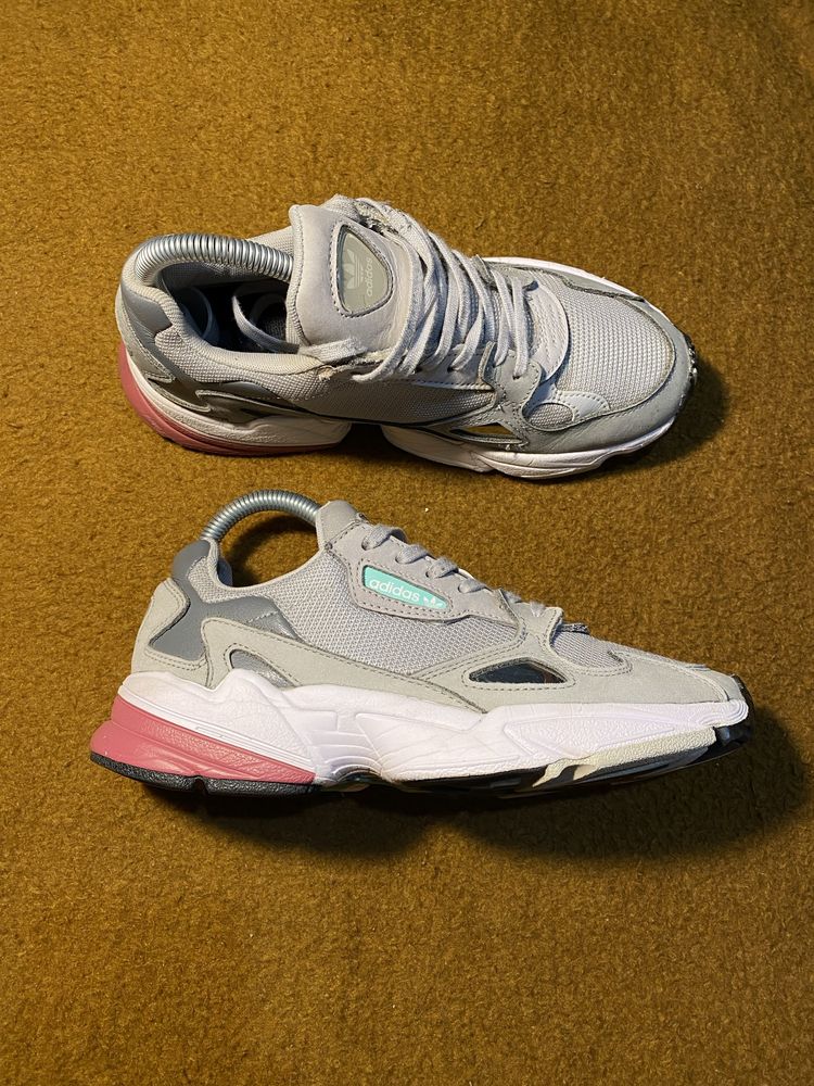 Adidas falcon w grey online