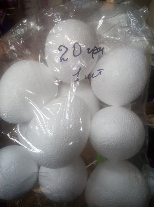 Пінопластові яйця заготовка Великдень Пасха рукоділля творчість писанк