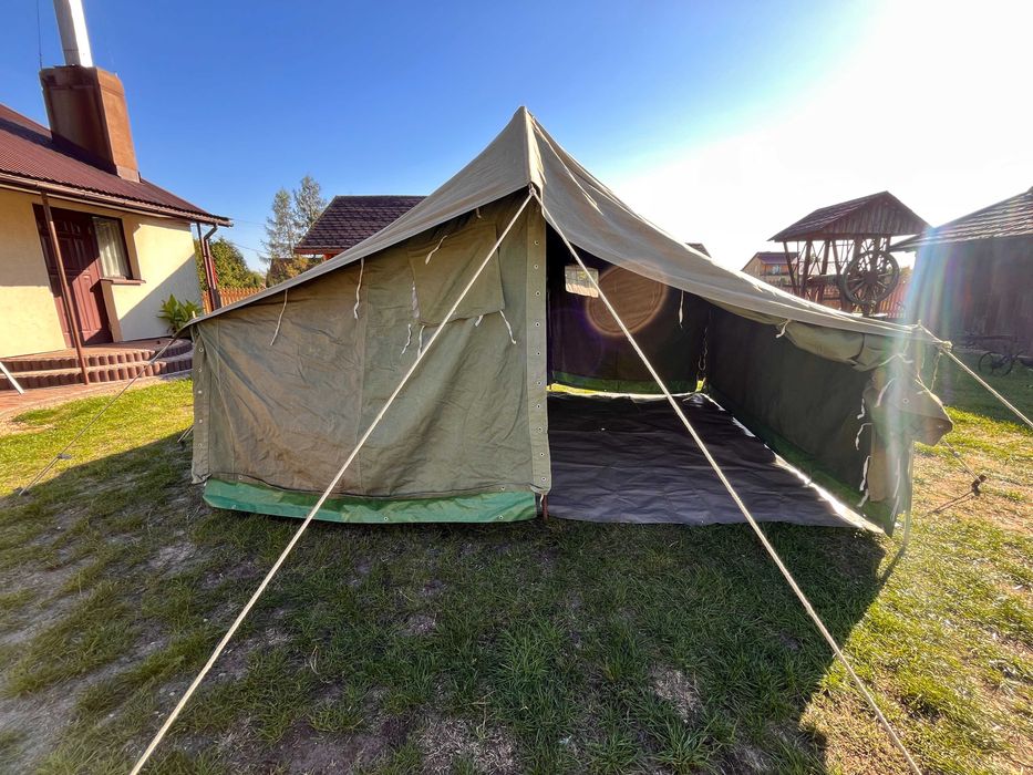 Namiot wojskowy 6 osobowy 3.9 x 2.8 m N6 harcerstwo biwak survival
