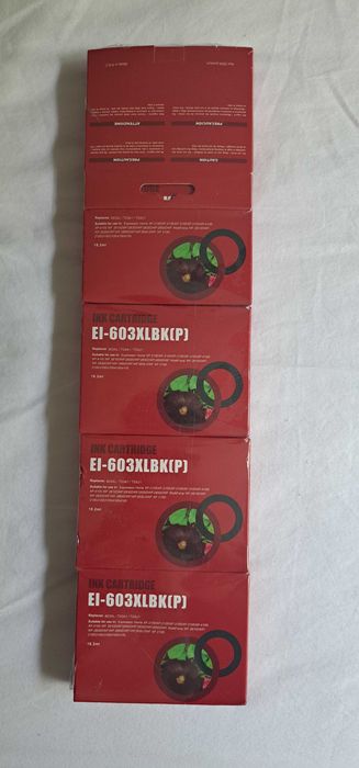 Pack de 5 Tinteiros Epson Compatível 603XL – T03A1 / T03U1 - Preto