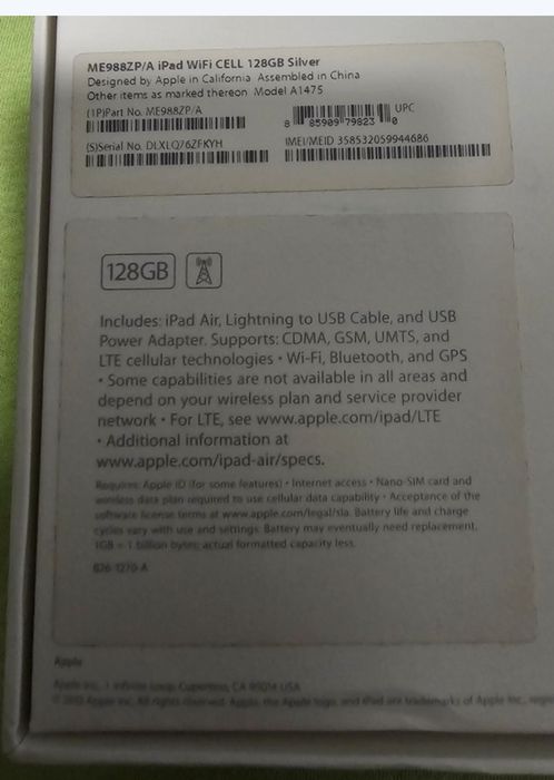 Ipad Air 128GB Lte pancerne etui