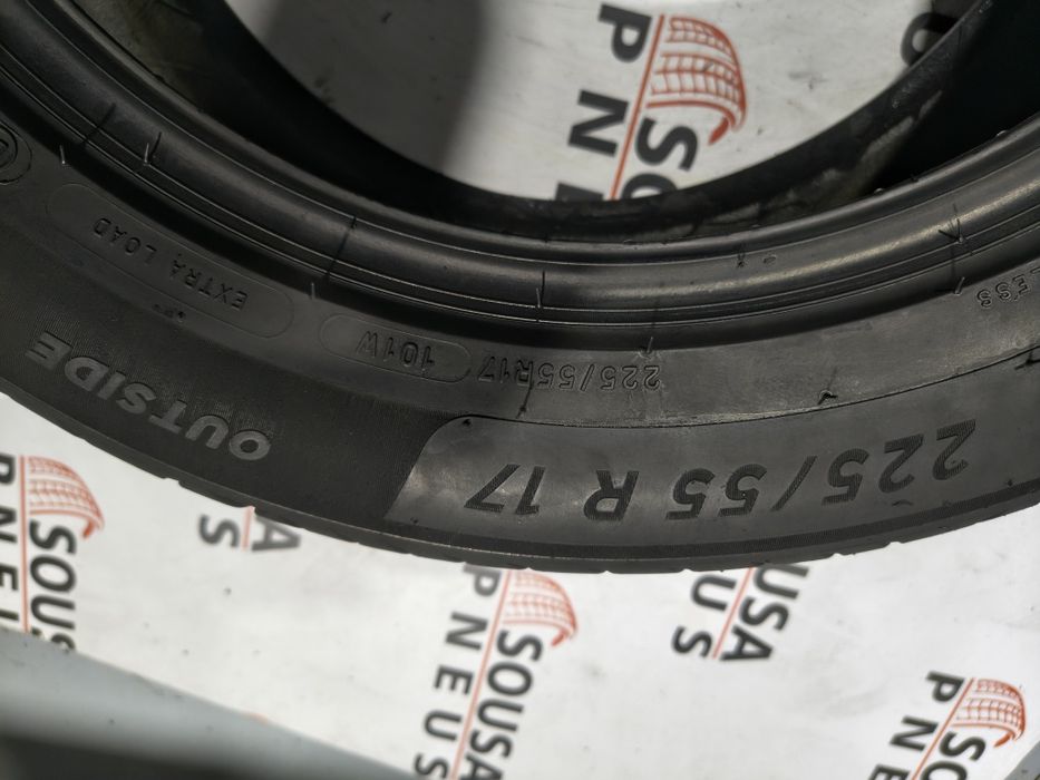 2 pneus semi novos 225-55R17 Michelin - Oferta dos Portes