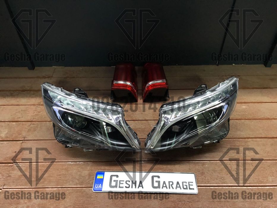 Комплект фар Mercedes мерседес Vito W447 LED лед нові стопи фанарі