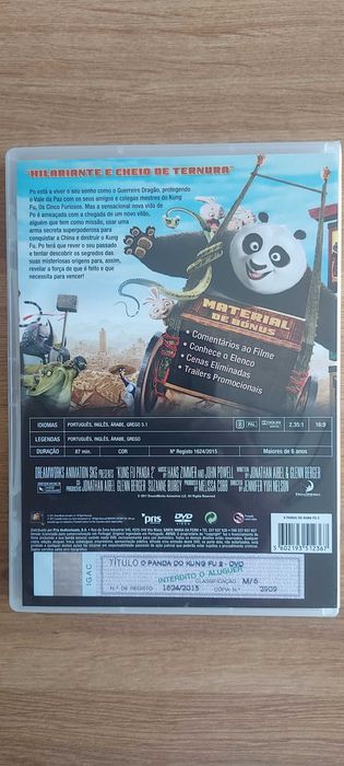 Vendo DVD Filme O Panda do Kung Fu 2