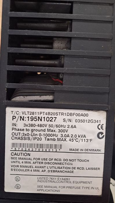 Блок питания Wöhrle,Danfoss VLT2811
