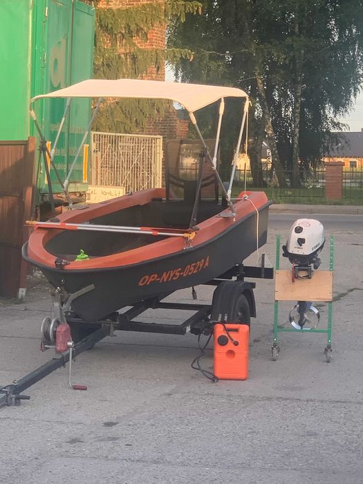 łódka wędkarska + silnik + laweta