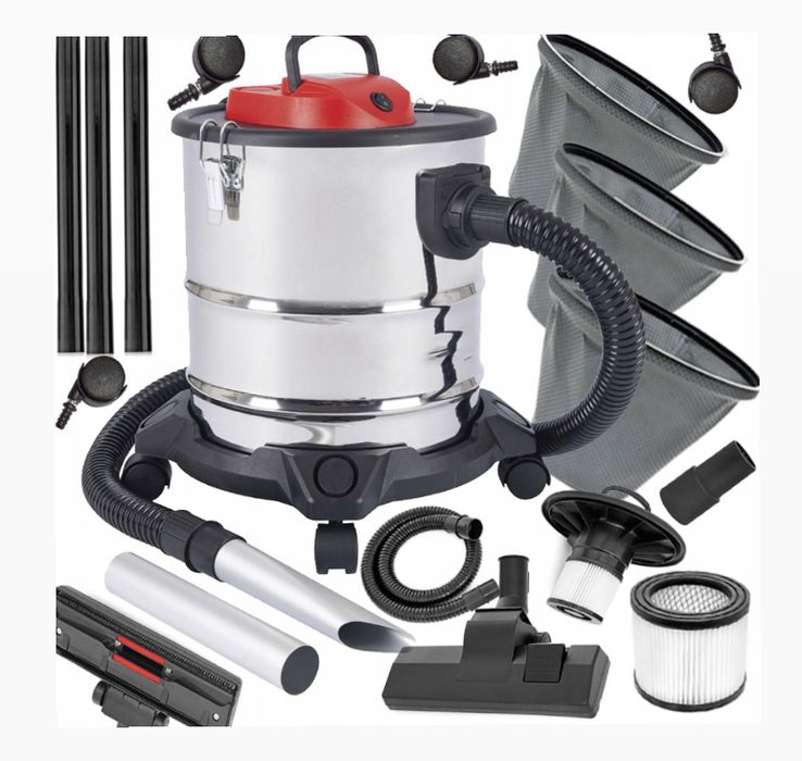 ODKURZACZ PRZEMYSŁOWY do popiołu kominka gruzu 2000 W TURBO MOCNY