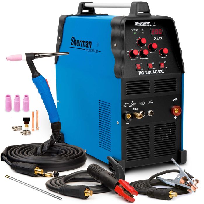 Spawarka inwertorowa TIG Sherman 201 AC/DC 200A do aluminium