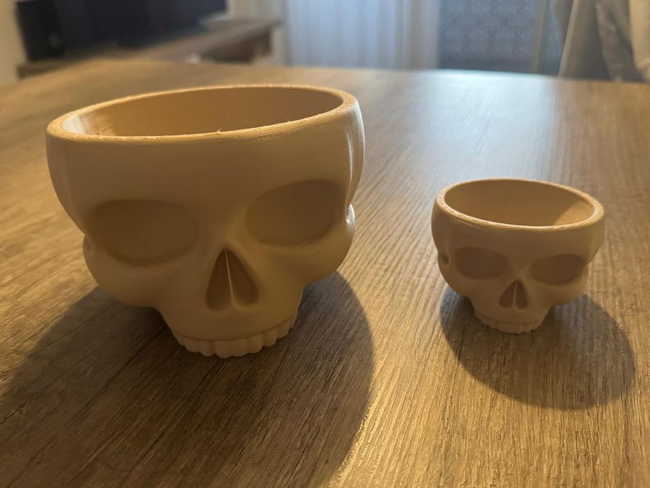 Taças caveira feita em impressão 3D