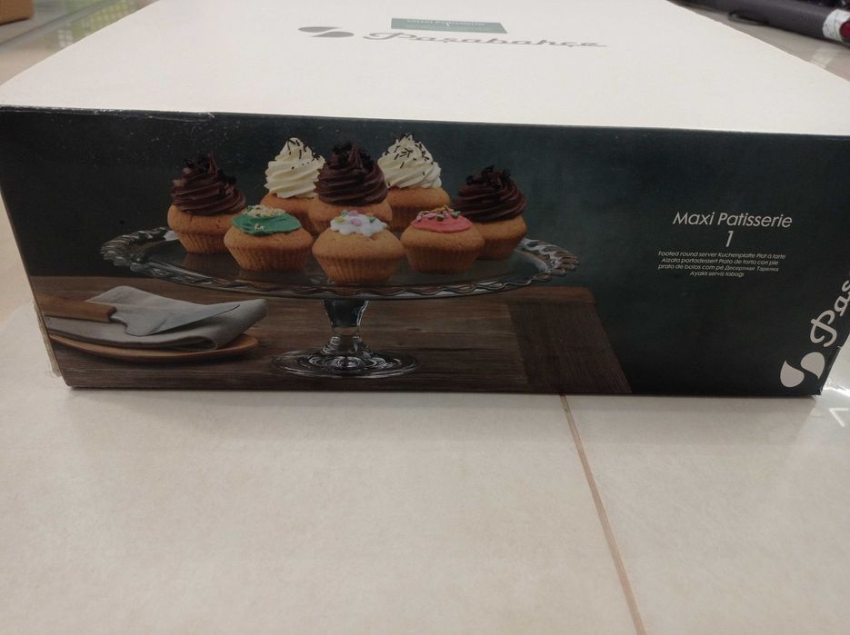 Patera na nóżce Patisserie Maxi 37 cm PASABAHCE