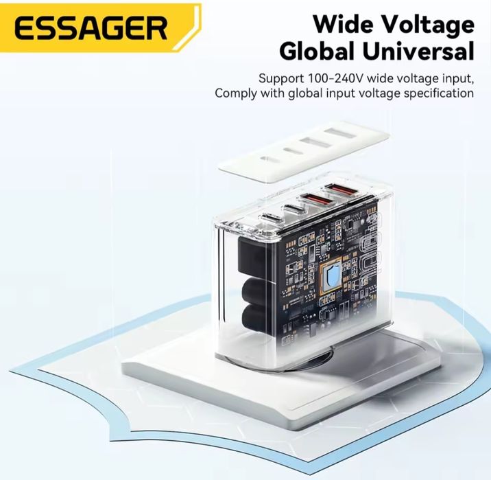 Блочок Швидкої зарядки ESSAGER 100W.