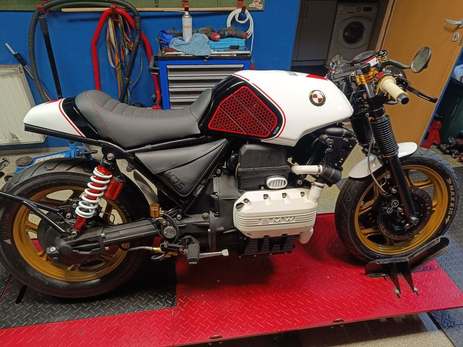 BMW K75 Cafe Racer, Scrambler, custom, k100, retro, vintage, Marlboro