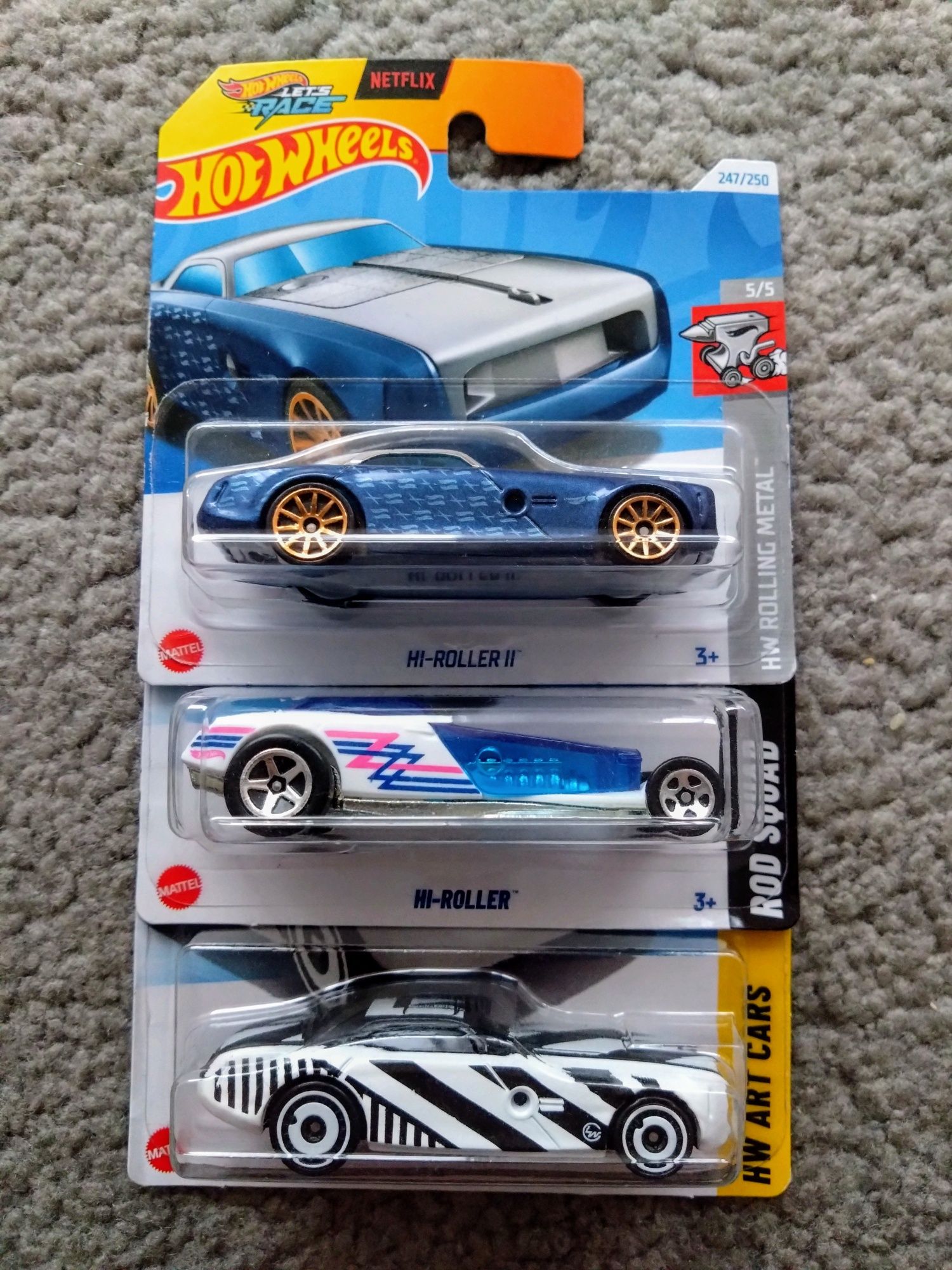 Hot Wheels HI Roller II - 3 sztuki Warszawa Białołęka • OLX.pl