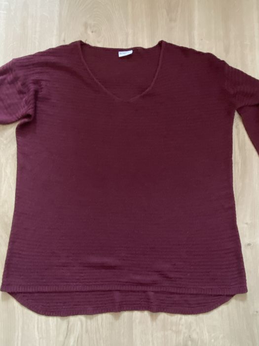 Infinity XXL 44 damska bluzka sweterek bordowy