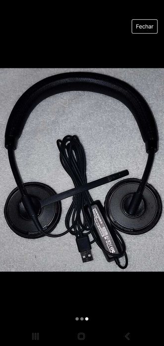 Auscultadores com microfone Plantronics Blackwire C520 profissionais