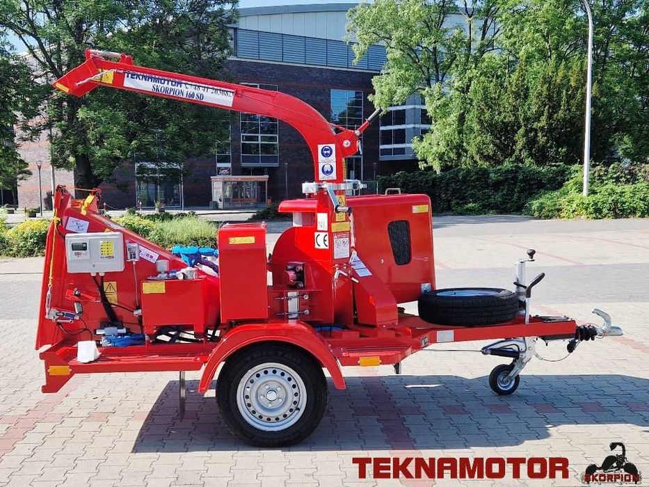 Najpopularniejszy mobilny rębak tarczowy Skorpion 160 SD - Teknamotor