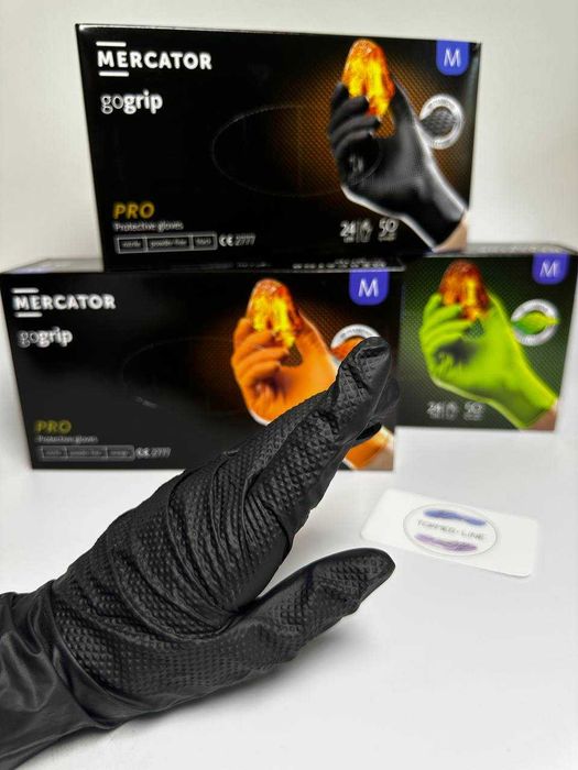 Рукавички нітрилові Mercator Medical Gogrip розмір М