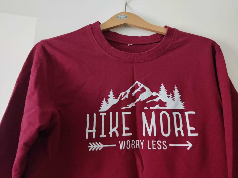 Bluza dresowa bordowa górska Hike more M