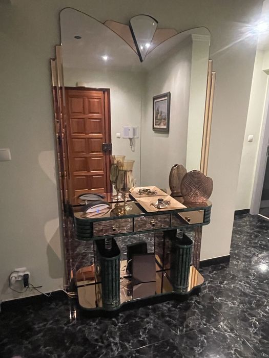 Movel de entrada de hall com espelho