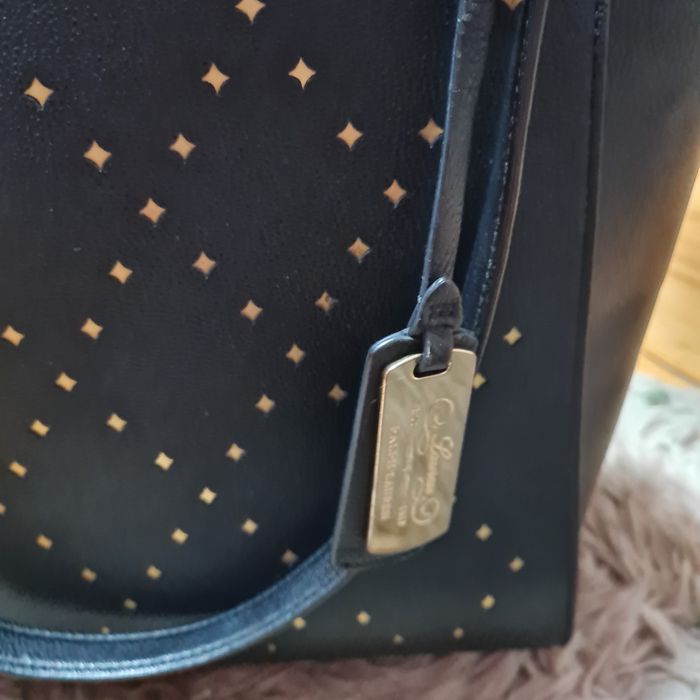 Ralph Lauren RLL duża torba torebka szoperka RLL shooper czarna złote